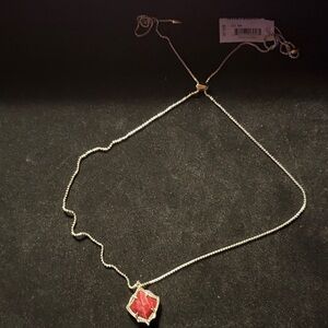Elegant Red Pendant lariat Necklace